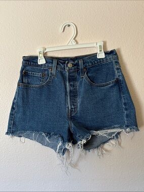 Levi’s 501 Original High Rise Denim Cutoff Shorts Size 26